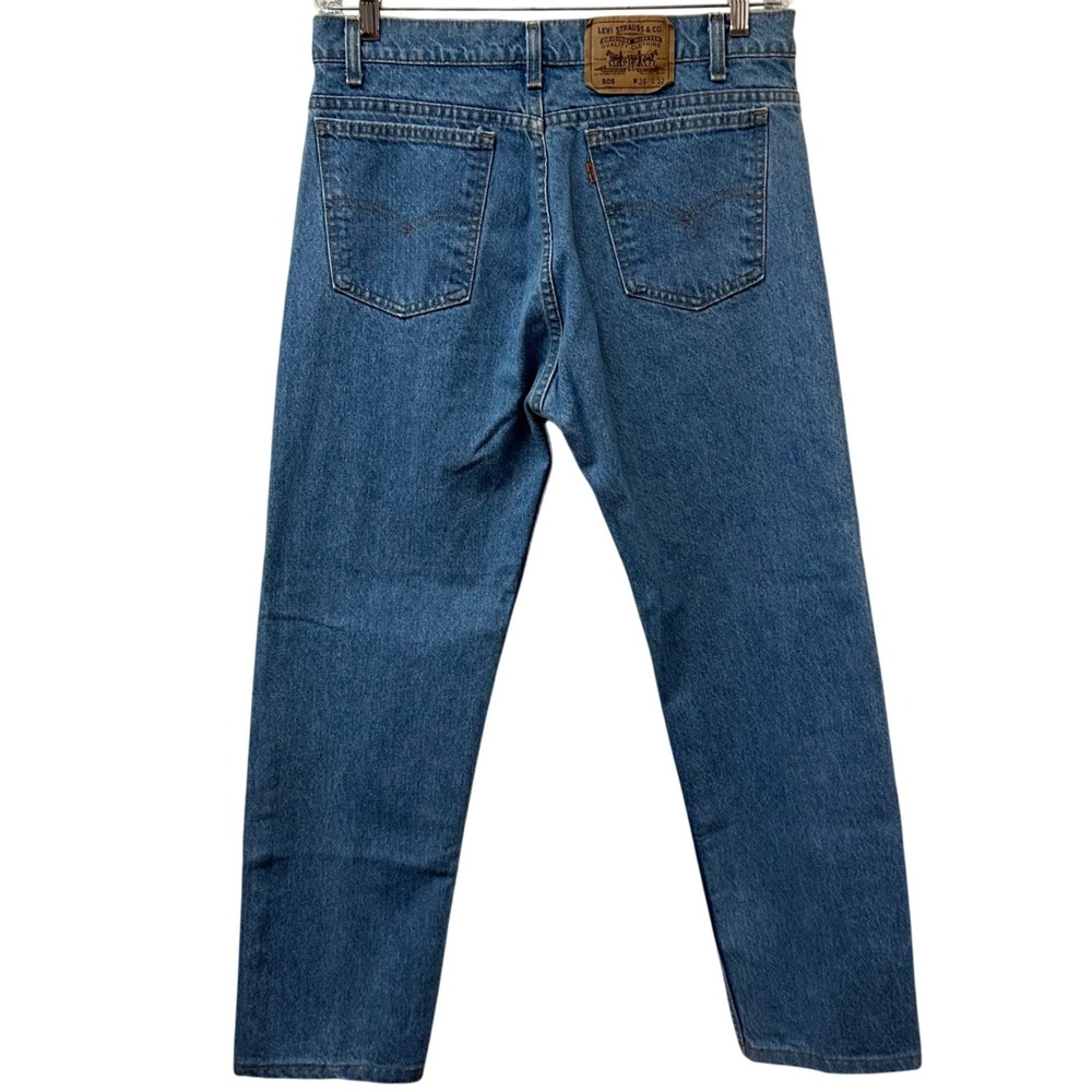 Vintage Levis 505 Orange Tab Jeans Men's 36x32 Medium Wash Made in USA Denim